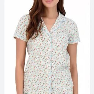Roller Rabbit Floral Polo Liberty Canyon Clover Pajama Top, Size Small